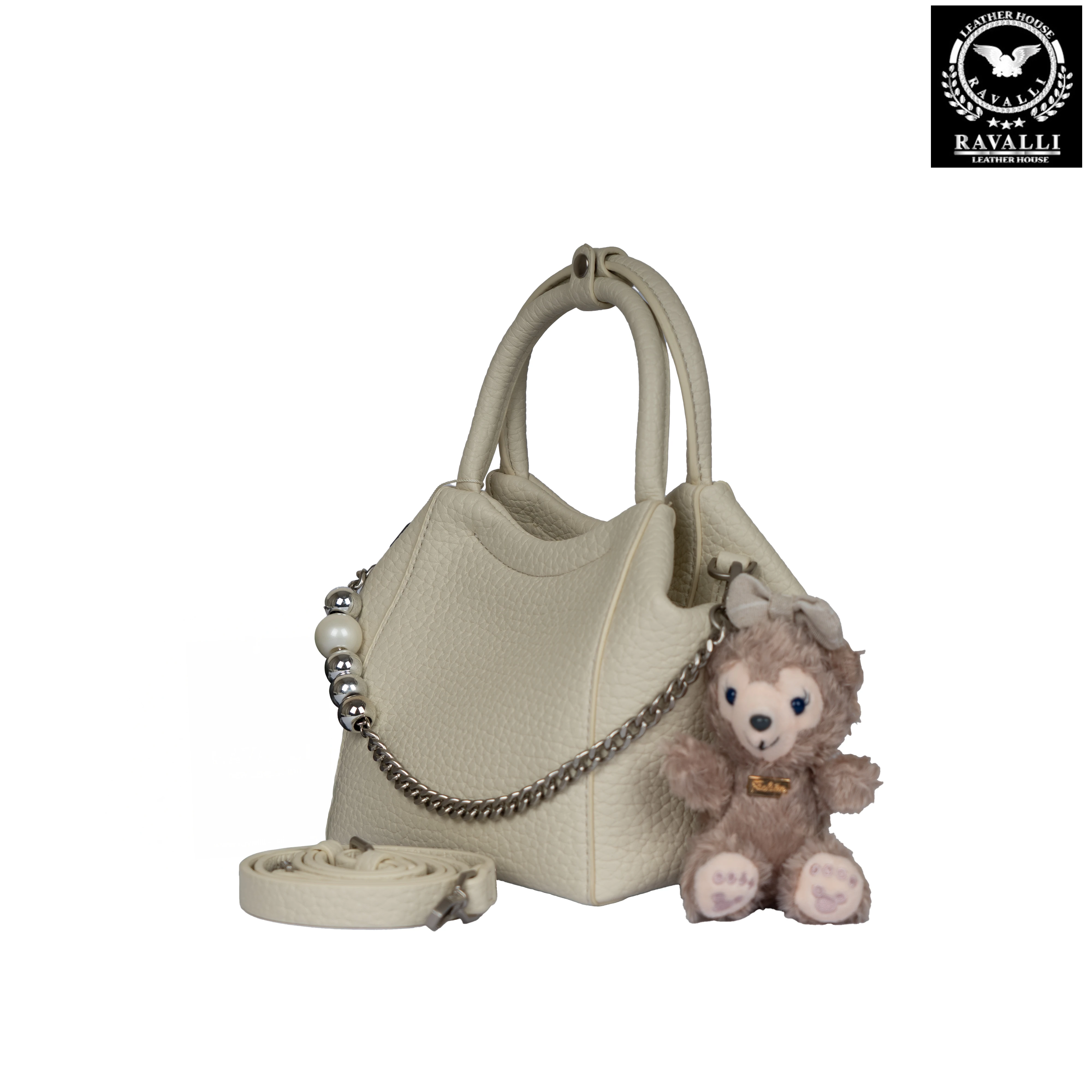 Mini Shoulder Bag with Teddy Charm – Model 9105