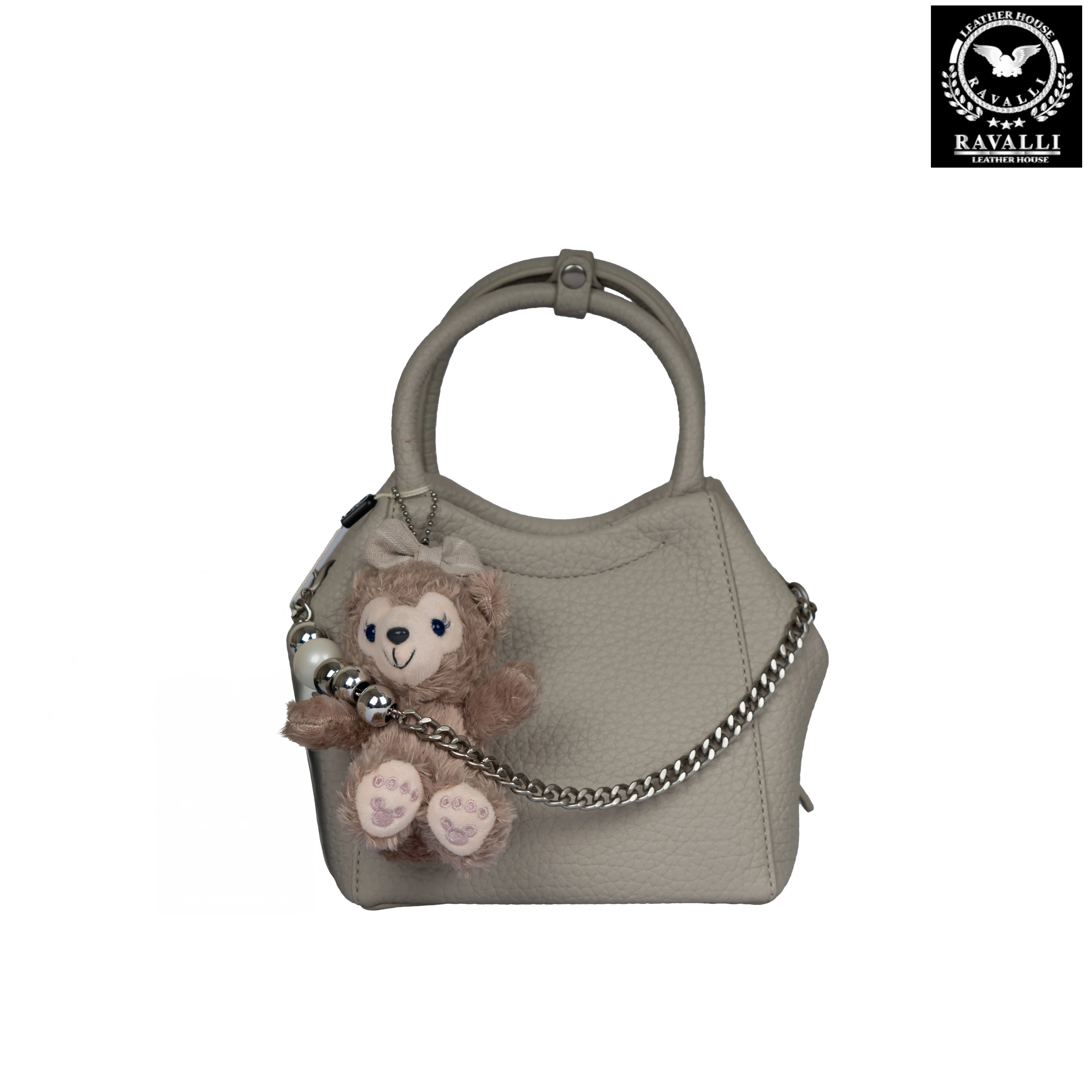 Mini Shoulder Bag with Teddy Charm – Model 9105