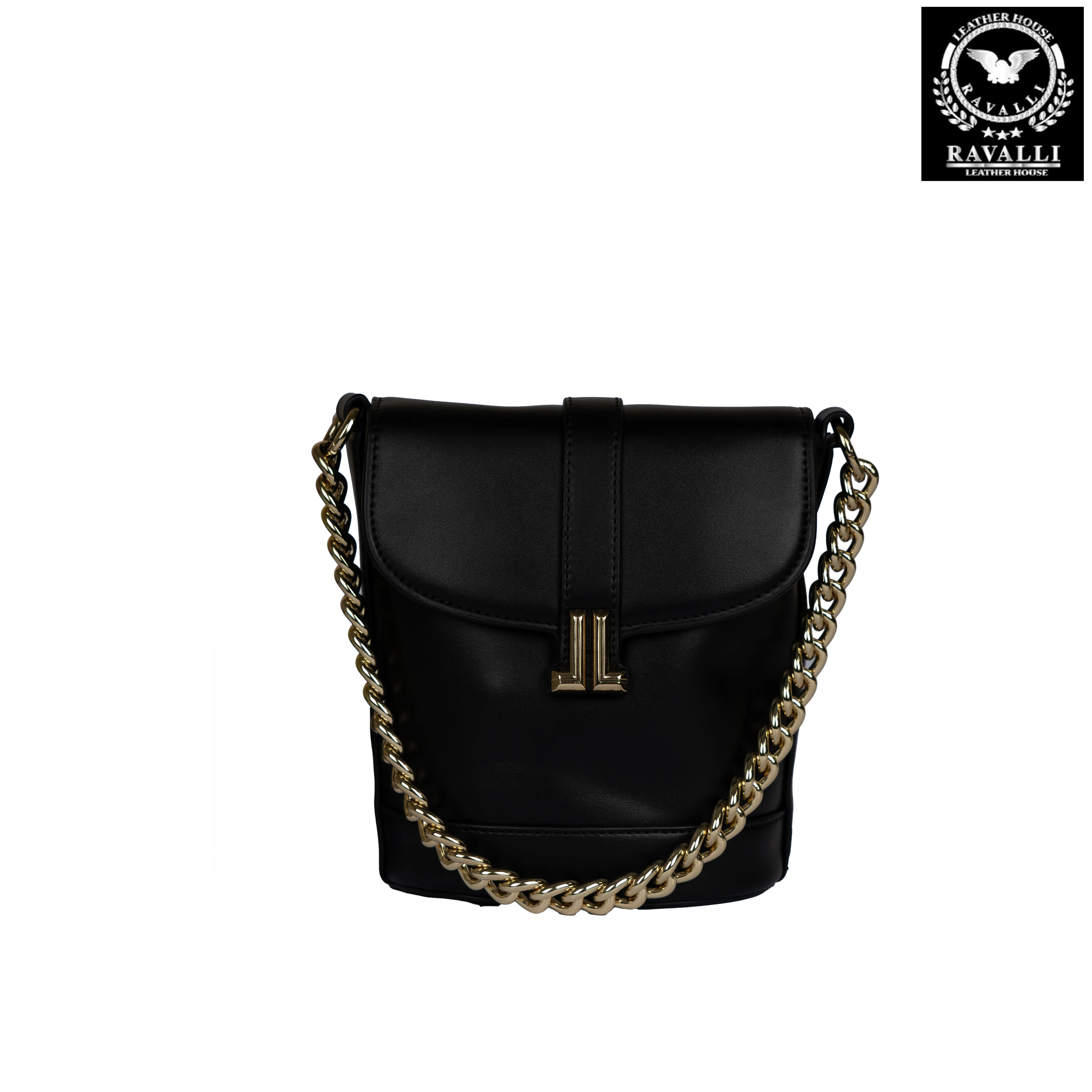 Women's Shoulder Bag with Gold Chain – Model 9005