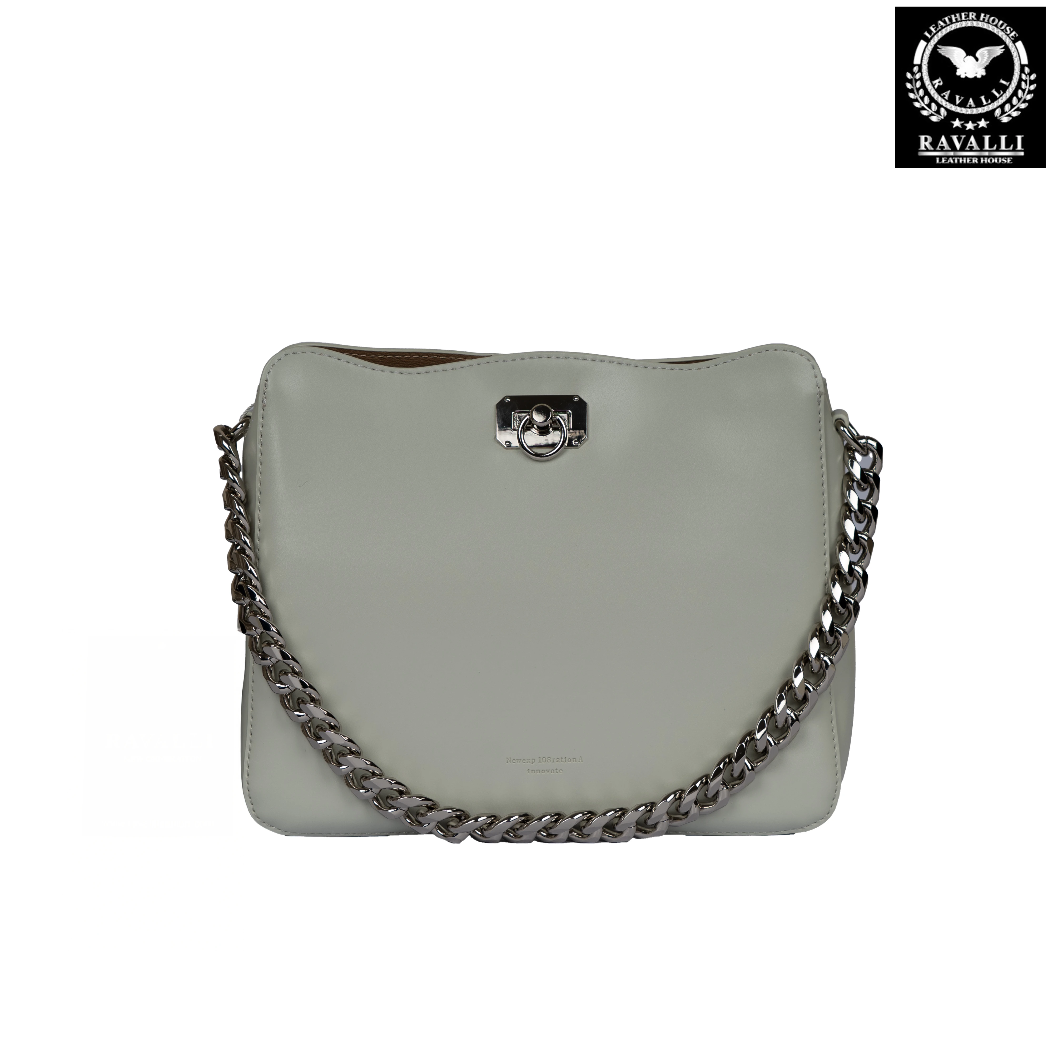 Women's Shoulder Bag with Metal Chain – by RAVALLI