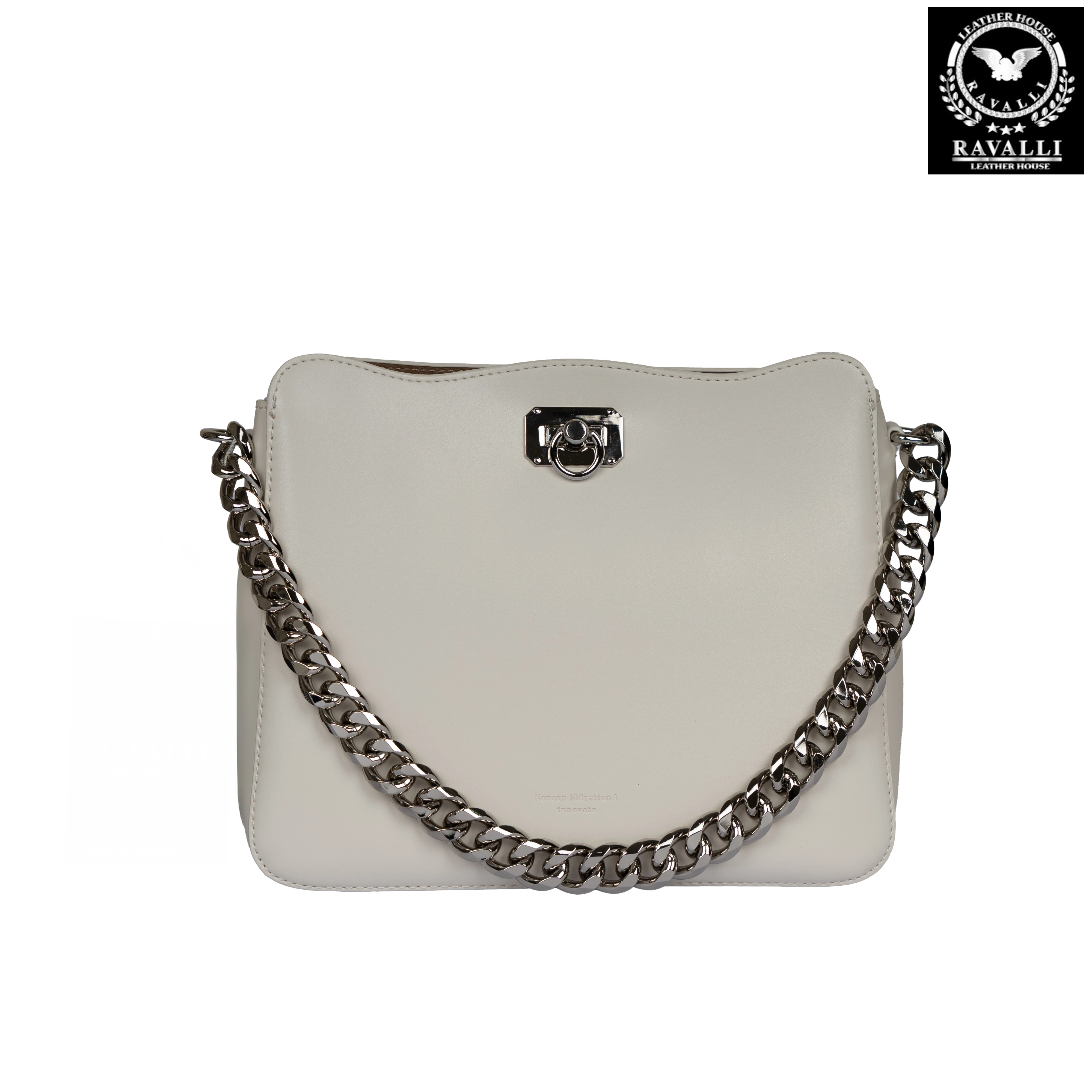 Women's Shoulder Bag with Metal Chain – by RAVALLI