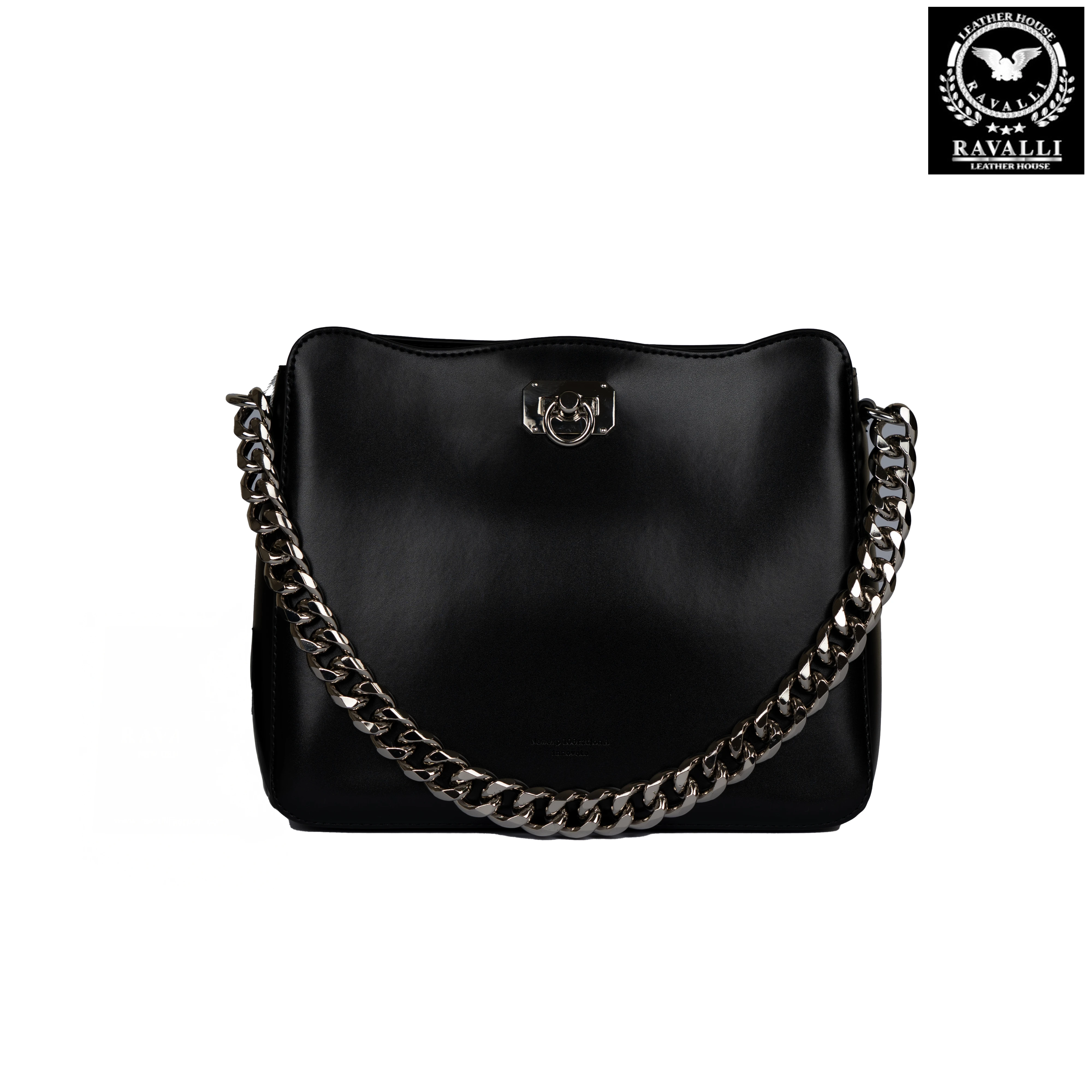 Women's Shoulder Bag with Metal Chain – by RAVALLI