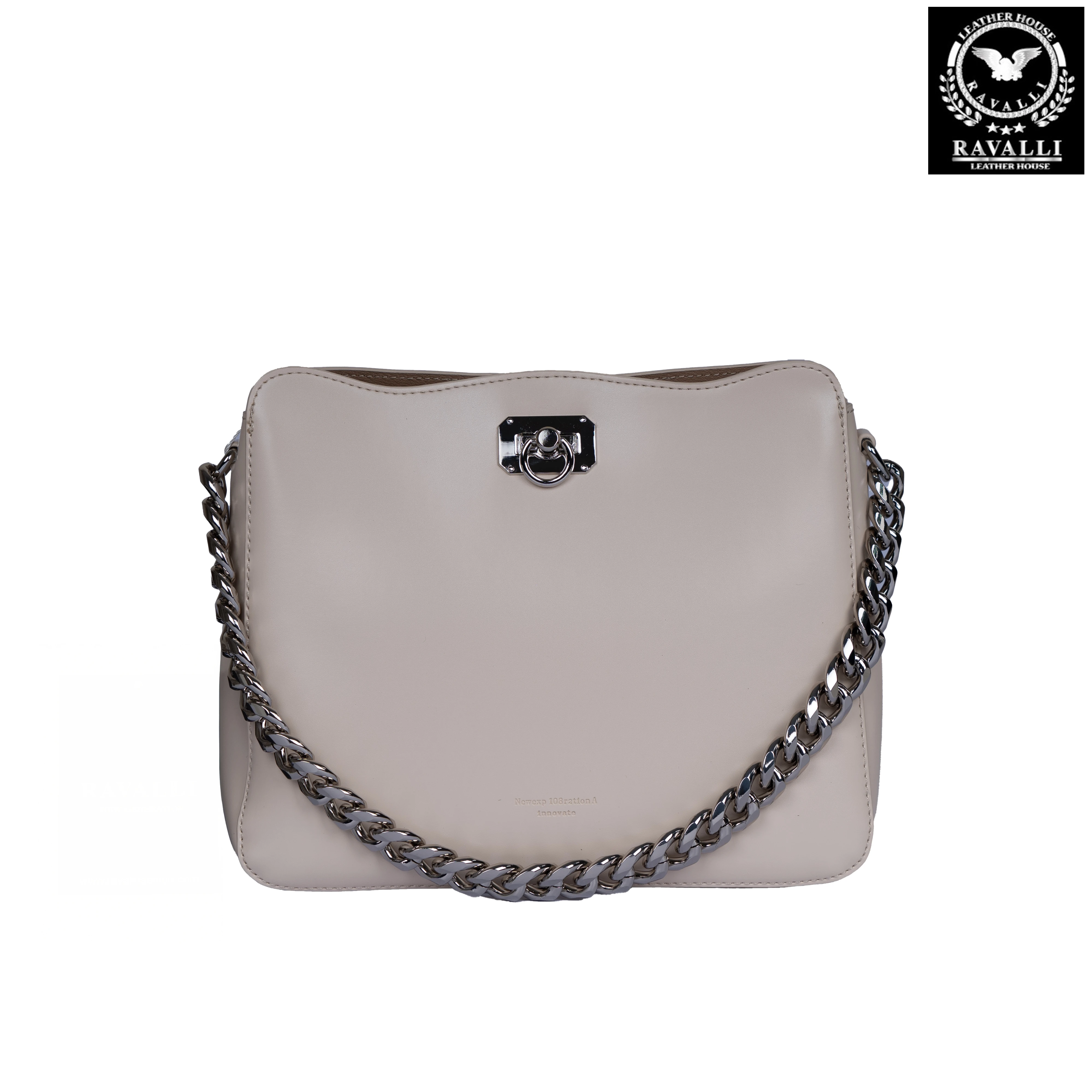 Women's Shoulder Bag with Metal Chain – by RAVALLI