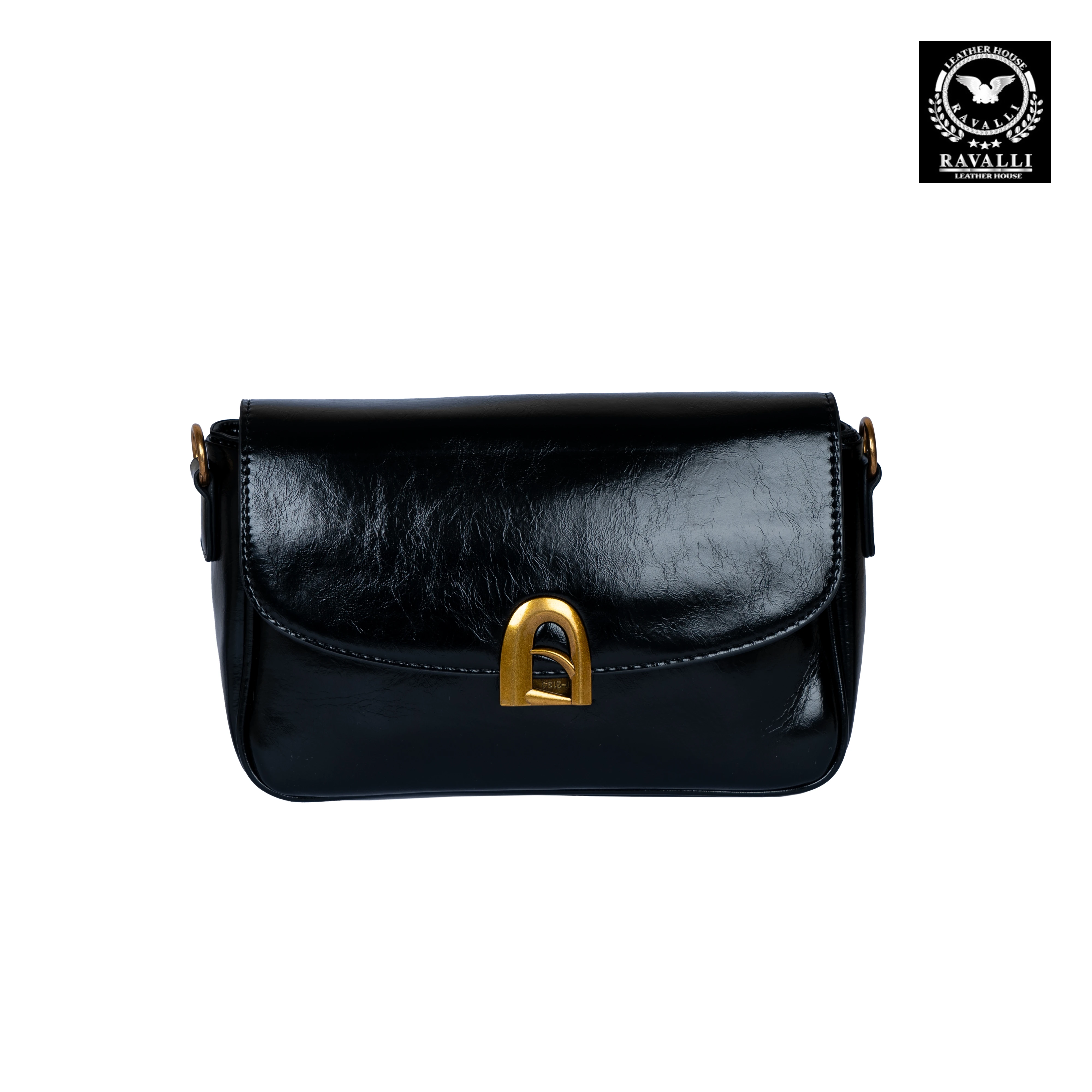 Soft Leather Mini Cross Bag with Golden Lock