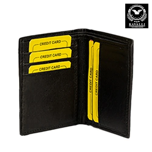 RAVALLI Leather Card Holder – Sleek Design in Multiple Colors