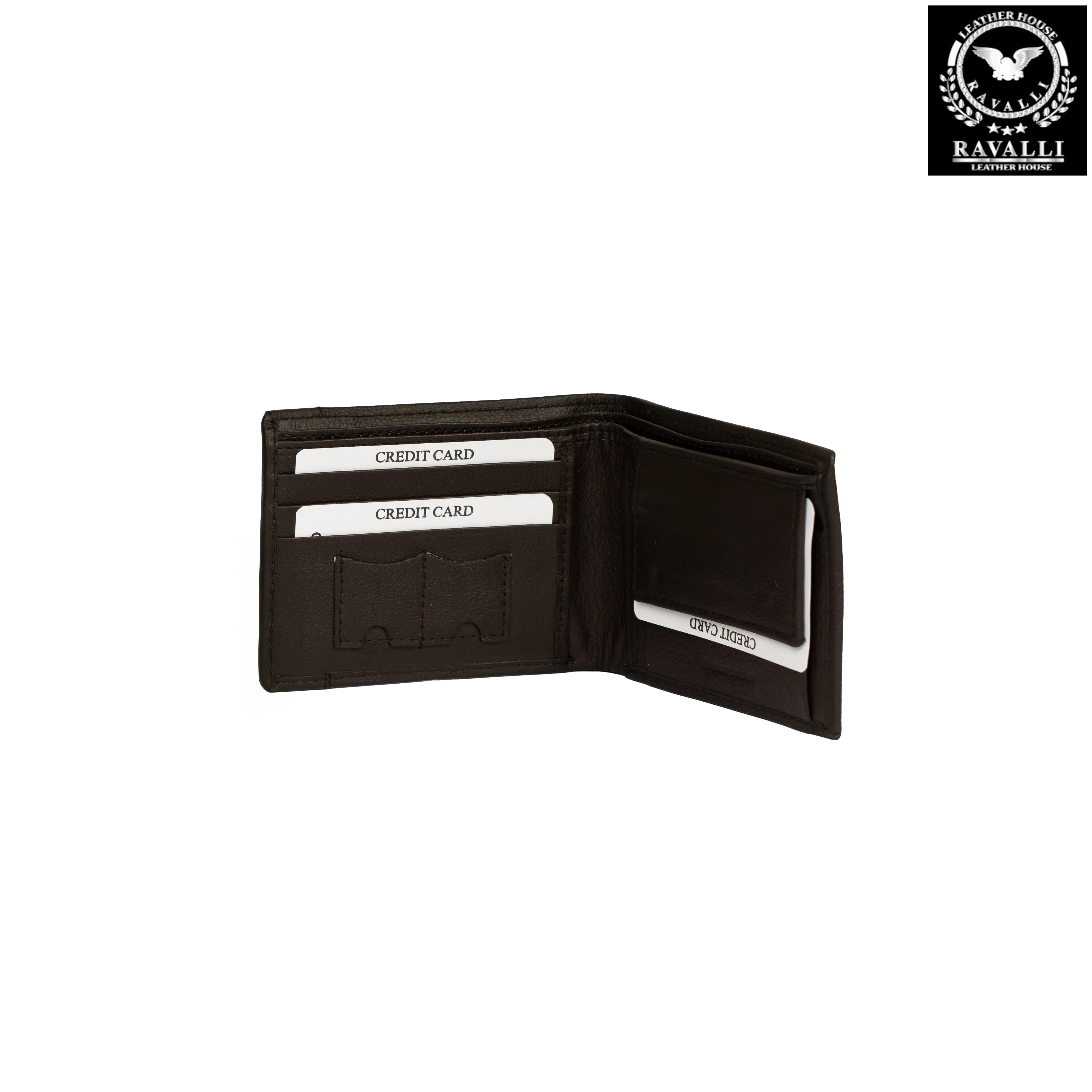 RAVALLI Classic Leather Wallet – Black or Dark Brown