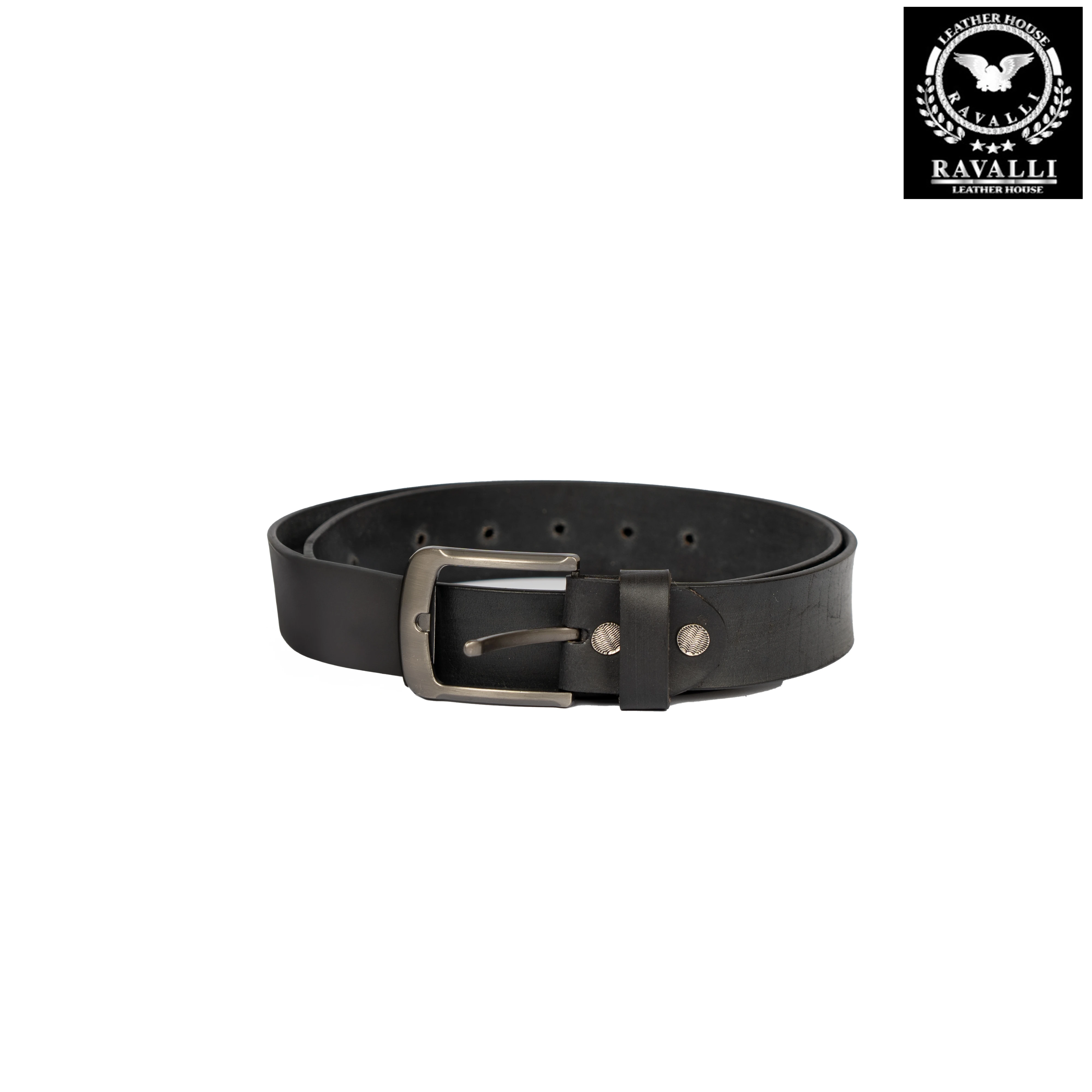 Men's Classic Genuine Leather Belt – Smooth Matte Texture