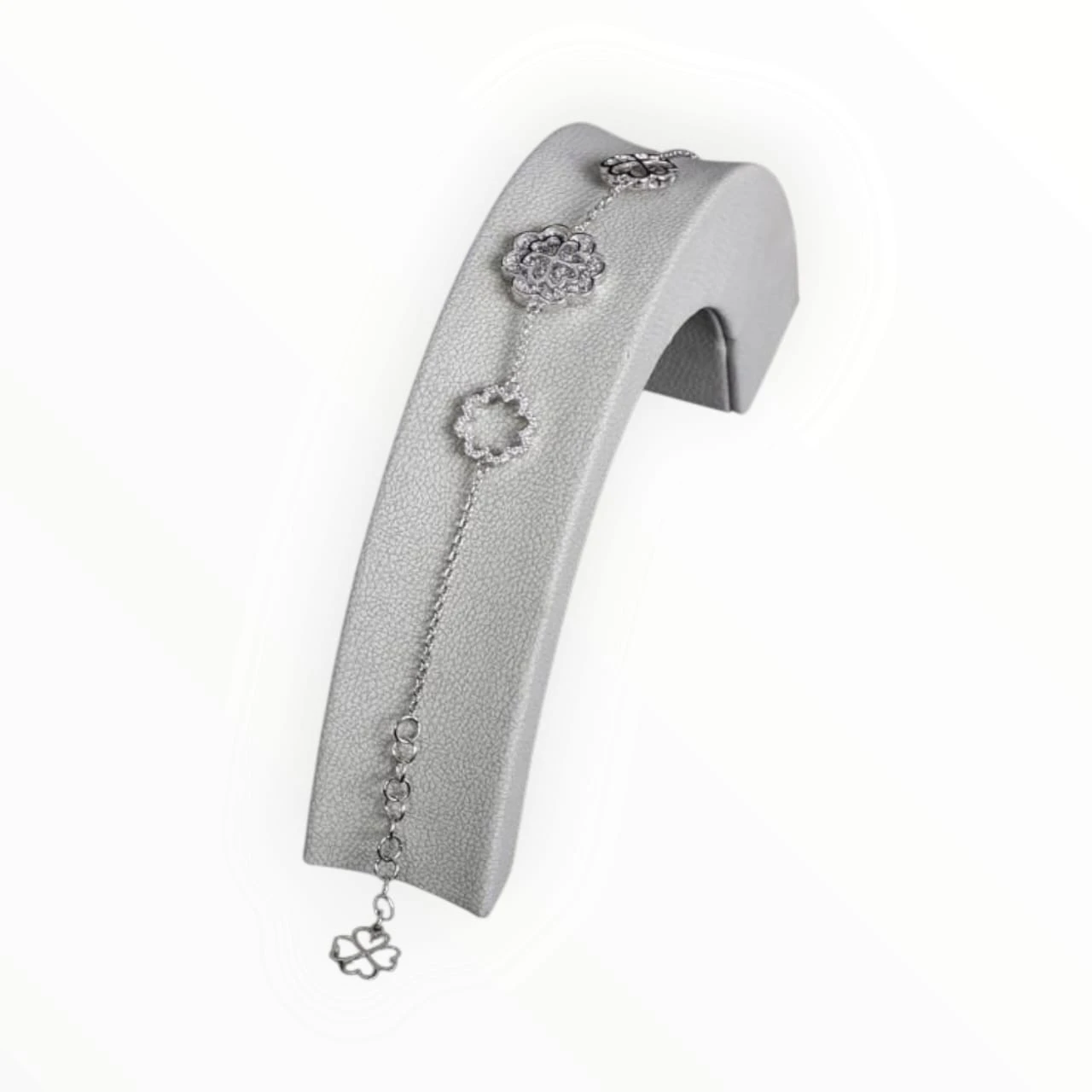 Silver Almasah Flower Bracelet