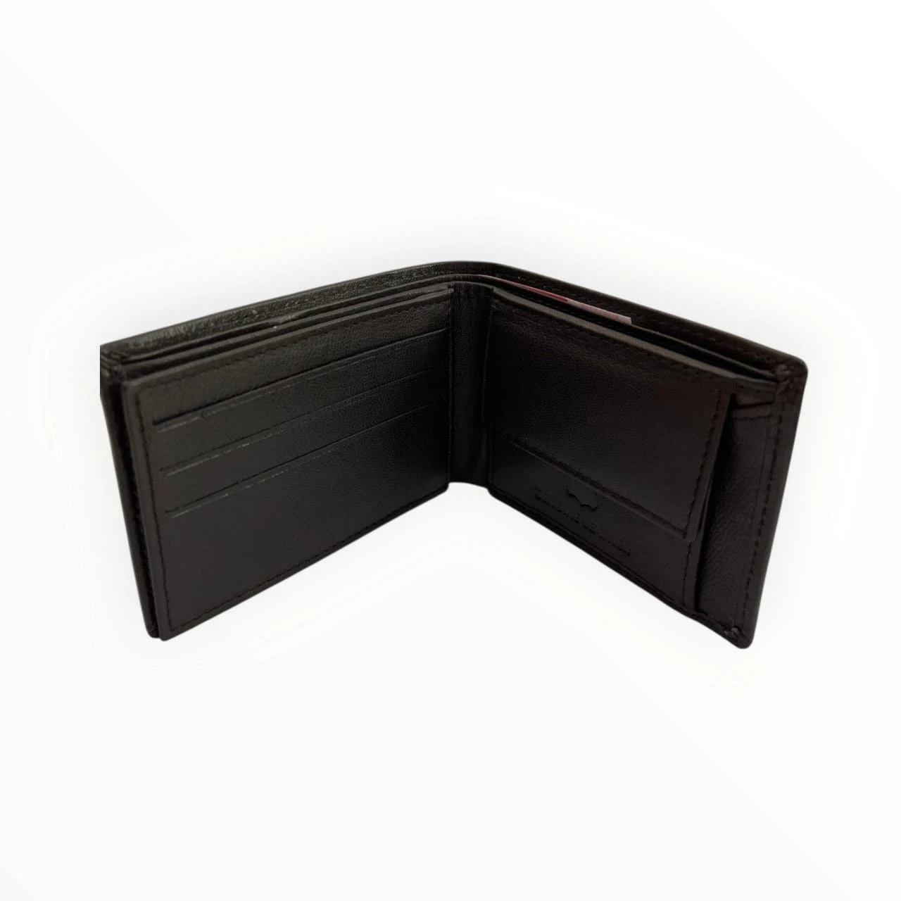 Men's Classic Leather Wallet with Multicolor Stitching